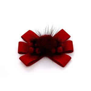 Ribbon coloured bow-tied shoe flower,Handmade footwear ornaments and flower