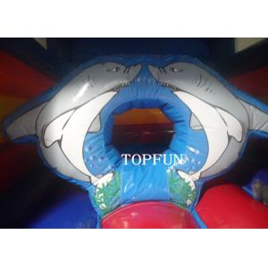 Custom 4 X 4 M Fish Shape Happy Hop Inflatable Jumping Castle For Kids