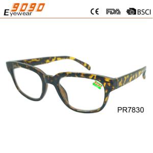 New style fashion competitive price Color plastic reading glasses, plastic hinge