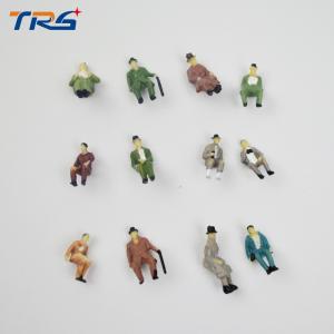 1:87 all seated model railway people ABS plastic 1.3cm scale model sitting