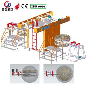 China PLC Controlled Automatic Shuttle Rotomolding Machine Adjustable Rotating Speed on sale