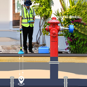 Acoustic Smart Gas Leakage Detector 9m Electronic Water Leak Detection Equipment