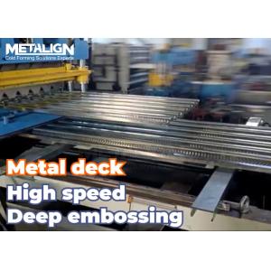 Three Layer Embossed Floor Deck Roll Former For 0.8–1.2mm Galvanized Steel