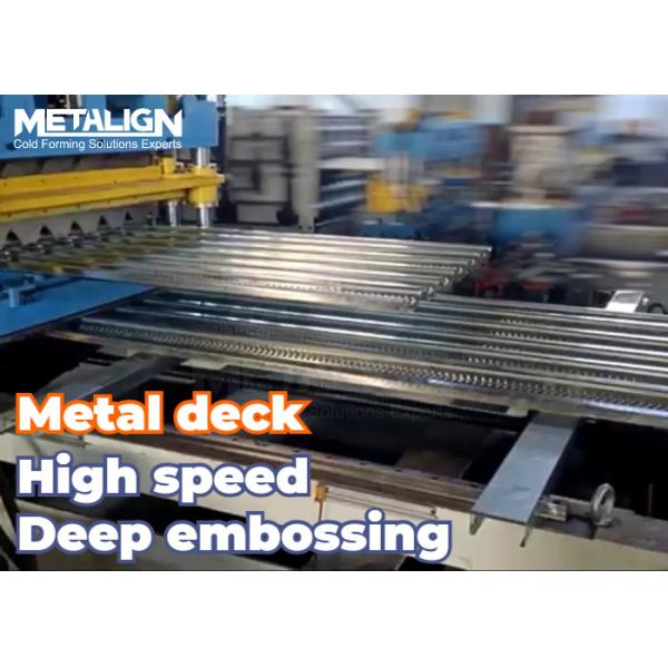 Quality Three Layer Embossed Floor Deck Roll Former For 0.8–1.2mm Galvanized Steel wholesale