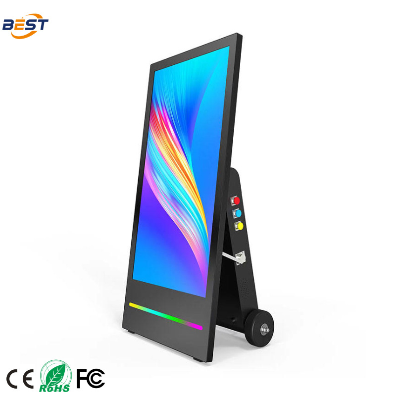 Cheap Freestanding Outdoor LCD Digital Signage with 16GB Storage and 178° Viewing Angle on 32 Inch TFT-LCD Non Touch Display for sale