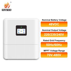 48V 6kw Single Phase Hybrid Solar Inverter Pure Sine Wave Off Grid with Dual