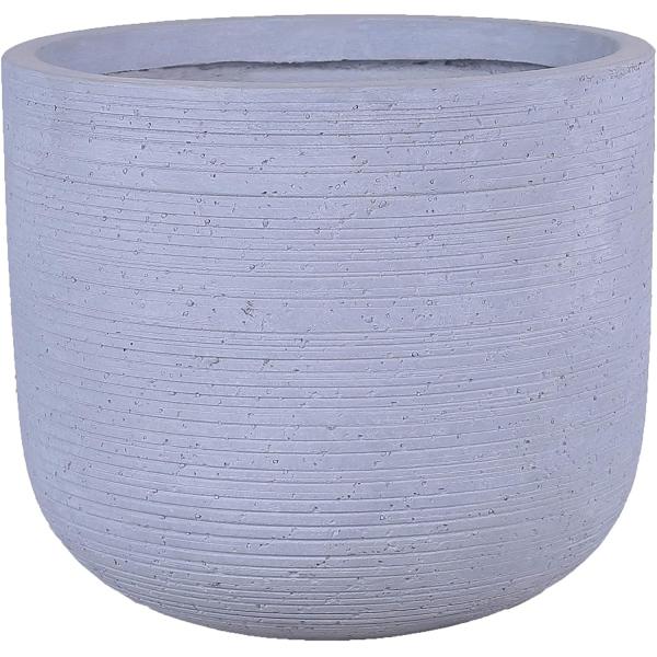 Grey Mottle Lightweight Tall Oval Concrete Planter Pots | Unique Design |
