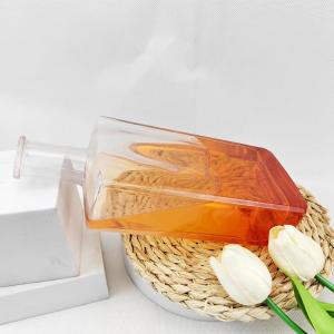 Glass Collar Round Shape Brandy Tequila Whisky Bourbon Empty Bottle 500ml