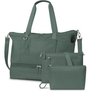 Expandable Carry On Tote Weekender Gym Duffle Custom With Shoe Compartment And