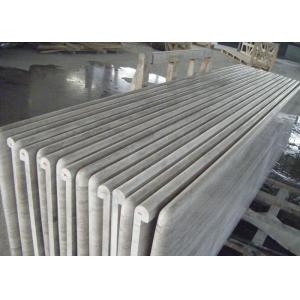 Wood Grain Full Edge Marble Look Countertops , Bathroom Vanity Laminate Marble