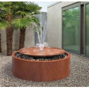 China Decoration Large Corten Steel Water Bowl For Garden Water Feature on sale