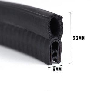 Black Boat Rubber Seal with High Durability and 0.5 Inch Thickness