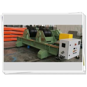 China Traversing 80t Welding Pipe Roller Tank Tower Rubber Wheel Material on sale