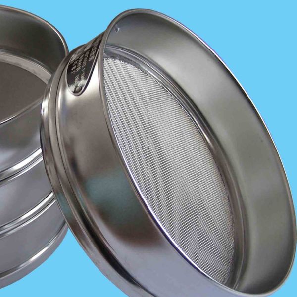 Laboratory Wire Mesh Sieve , 10 30 50 60 80 Micron Stainless Steel Fine Mesh Sieve