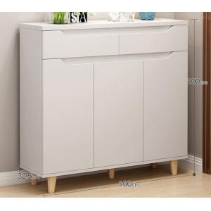 Eco - Friendly Melamine Shoe Shelves / Simple Style White Shoe Storage Cabinet