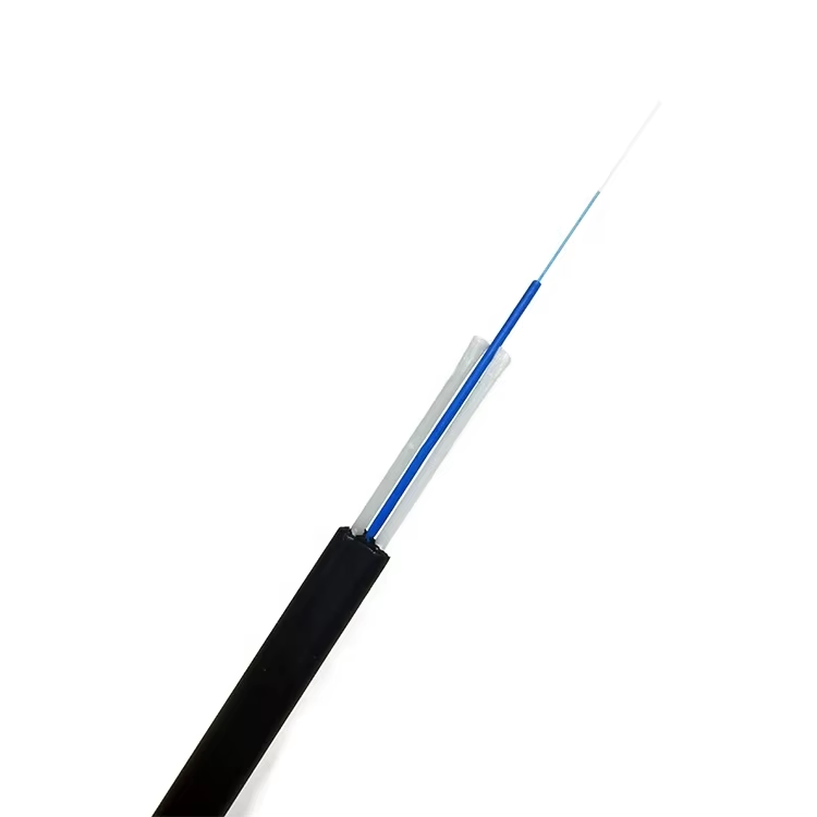 1-24 Core FTTH Flat Single-Tube Dielectric Aerial Outdoor Drop Fiber Optic Cable GYFXTBY