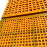 Square Polyurethane screen panel mat tension pu screen panel with hooks