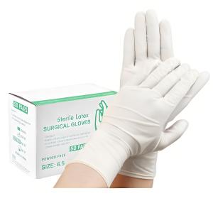 China Disposable Sterile Latex Surgical Gloves Puncture Resistant for Maximum Protection on sale