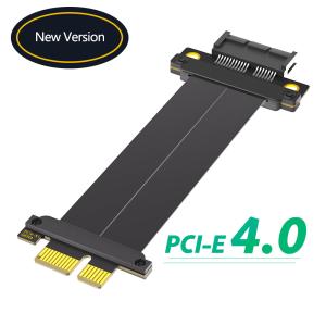 PCI Express 4.0 1X to PCI-E X1 Adapter Riser Card + High Speed Data Extension