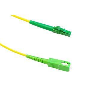 2.0mm LSZH OS2 SC APC To E2000 Simplex Patch Cord 5M Single Mode Patch Cord