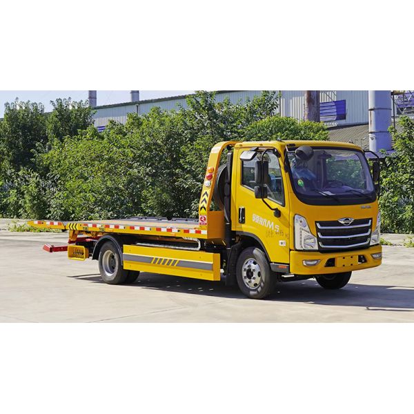 FORLAND New Type 4x2 8Tons 4.2M Flat Bed One Tow Two Car Transportation Tow Truck Wrecker Truck