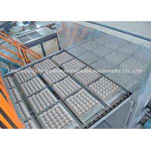 4000pcs/hr Pulp Moulding Egg Tray Machine , Rotary Type Pulp Molding Machine