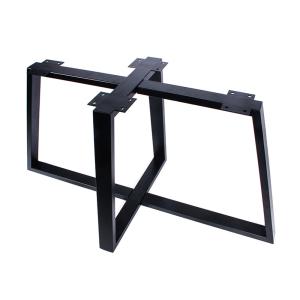 Large Cross Frame Round Pedestal Coffee Table Base for Customized Dining