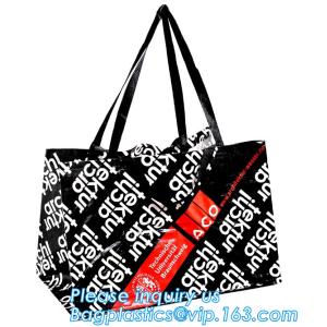 Eco Friendly Tote Shopping Carry Fabric PP Laminated Recyclable Woven Bag,