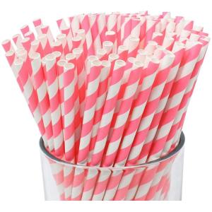 Drinking Eco Friendly Paper Straw Biodegradable Disposable Party Tableware