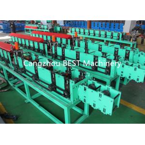 Fenestrated Shutter Door Frame Roll Forming Machine 5.5kw Power PLC Control