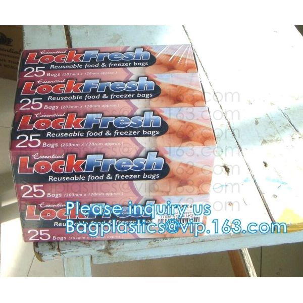 zip Slider Lock Seal Bags, Zipper Seal Food Bags, Single Double Slider Sealing,