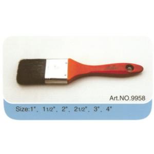 Chinese bristle plastic or wooden handle pure bristle high quality paint brush No.9958