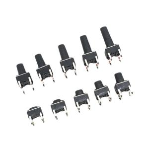 China 10 models 6*6 Tact Switch 6x6 on off Tactile Push Button Switch Kit Height: 4.3MM-13MM 4Pin Micro Key switch on sale