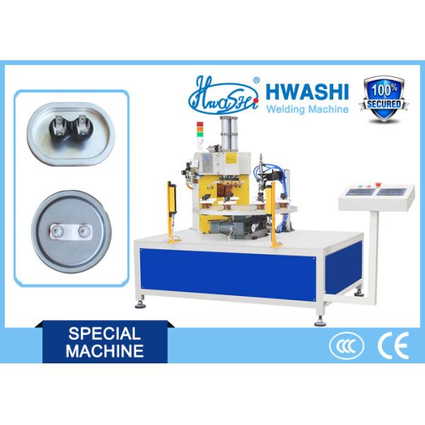 Rotate Caps Cover / Shell Spot Automatic Welding Machine with Eight Welding