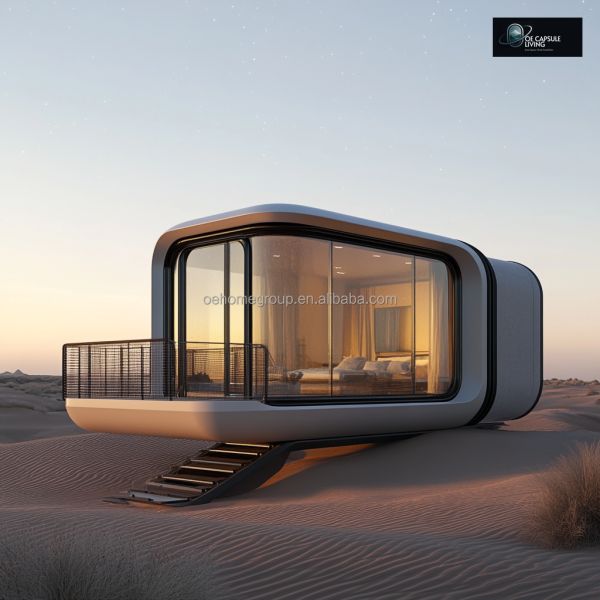 Luxury Prefabricated Modular Houses Holiday Resort Hotel Windproof Apple Cabin Capsule House