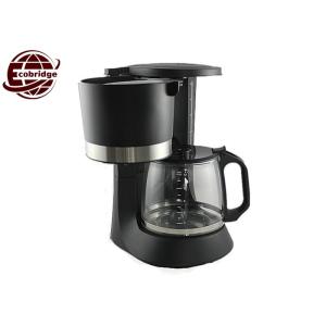 Custom Black 1.2L Mini Coffee Machine With Jug 225*180*295mm RoHS ETL Approved