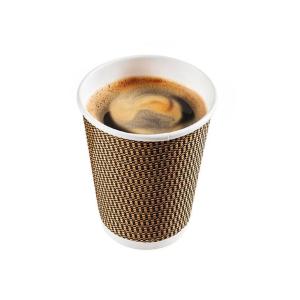 Professional 80mm Diameter Ripple Wall Paper Cups Waterproof With OEM ODM