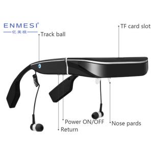 2D Smart HD Virtual Reality Glasses Wireless With Bluetooth LCD Display