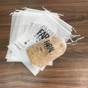 Custom Large Eco Friendly Drawstring Bag Plastic Frosted Bags Packaging Poly Bag