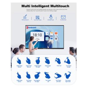 Android IOS PC Sharing Screen Pen Finger 50 Point Touch Interactive Touch Panel