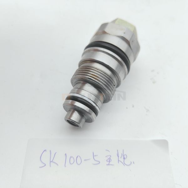 SK100-5 Excavator Main Relief Valve Digger Accessories For Construction Works