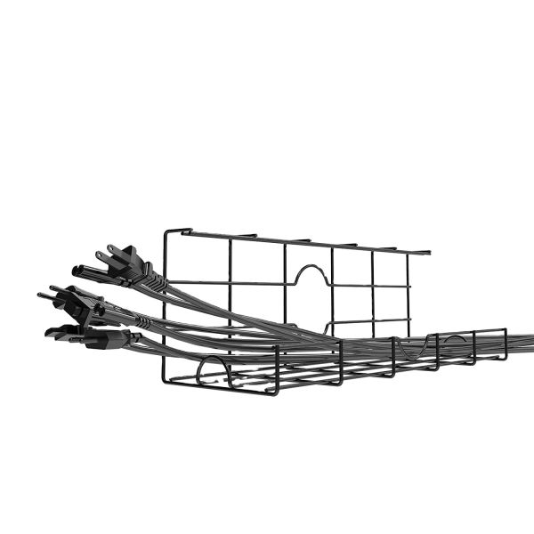 Quality Sturdy Table Cable Holder Power Coated Under-Desk Cable Duct for Desk Organization wholesale