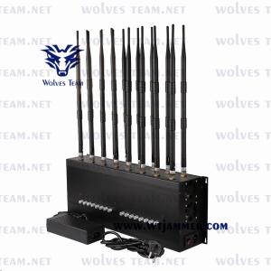 China High Power Adjustable All Cell Phone Signal Jammer 42W WIFI VHF UHF GPS 3G 4G 5G on sale