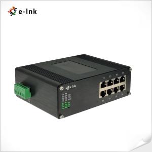Industrial 8-Port Unmanaged Ethernet Switch DIN Rail IP40 for Harsh Environments