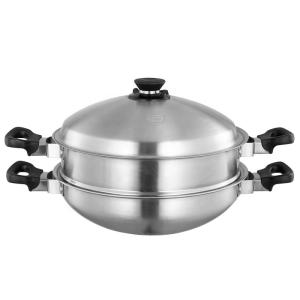3 Layer Stackable Steamer Pot 304 Stainless Steel With Lid
