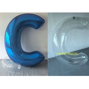 Customizable PVC Letter-Shaped Mirror Balloons For Gatherings or Grand-Scale