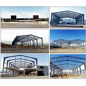 China Q355B Waterproof Large Steel Structure Warehouse Punching Customized on sale