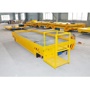 Cheap 10000 kg Heavy Duty Travelling Material Handling Transfer Motorized Platform Cart On Rail for sale