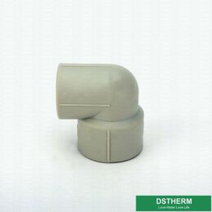 Leak Proof Plastic Ppr Pipe Fittings Corrosion Resistant Reducer elbow Iso9001