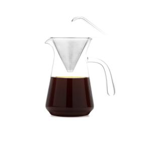 360ml Glass Pour Over Slow Hand Drip Coffee Equipment Pot Paperless Filter
